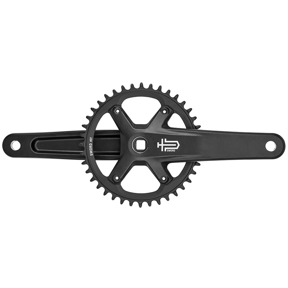 Sword Black 1x9 Gravel Bike Crankset