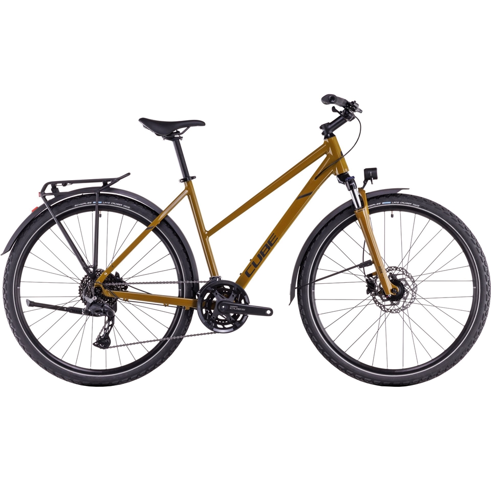 Nature Pro Allroad Trapeze Hybrid Bike - Willow Green/Black (2026)