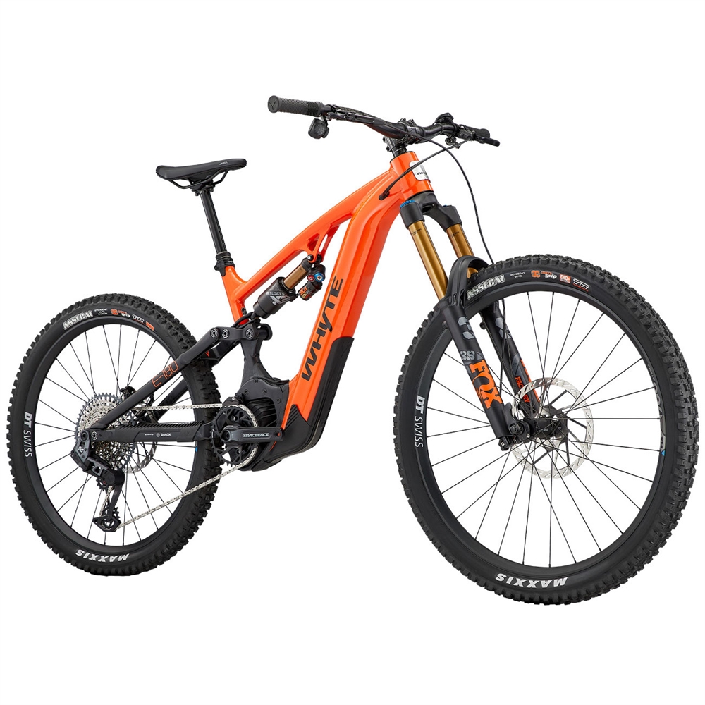 E-180 RSX Electric Full Suspension Mountain Bike - Gloss Orange (2025)