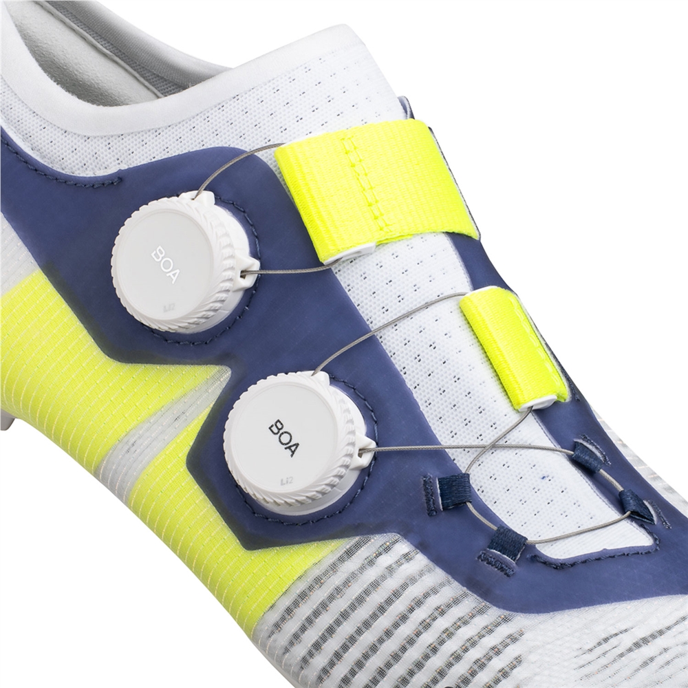 Vento Vega Carbon Road Bike Shoes - White/Blue