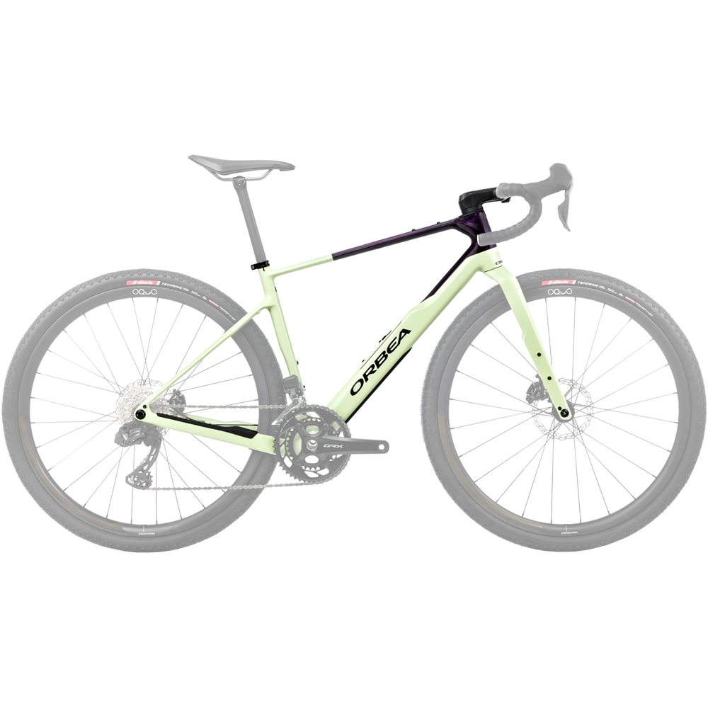 Terra OMR Gravel Bike Frameset - Acid Gum/Fantasy Purple Carbon View (2026)