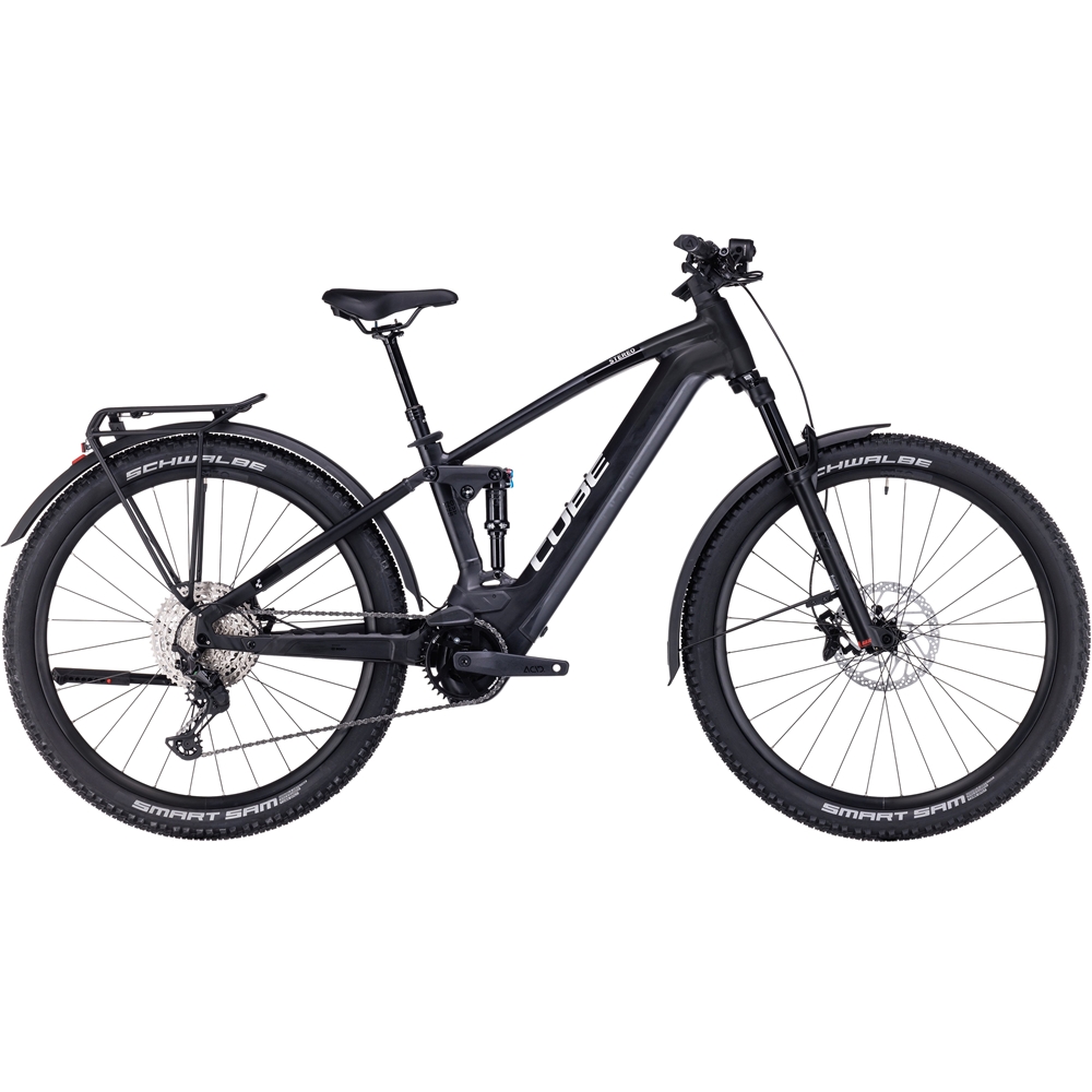 Stereo Hybrid 120 SLX 750 Allroad Electric Full Suspension Mountain Bike - Black/Metal (2024)
