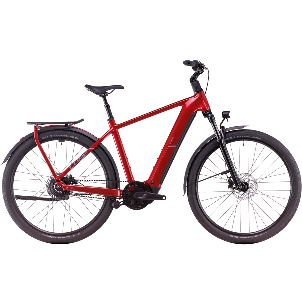 Kathmandu Hybrid Comfort Pro 800 Electric Hybrid Bike - Electric Red/Red (2025)