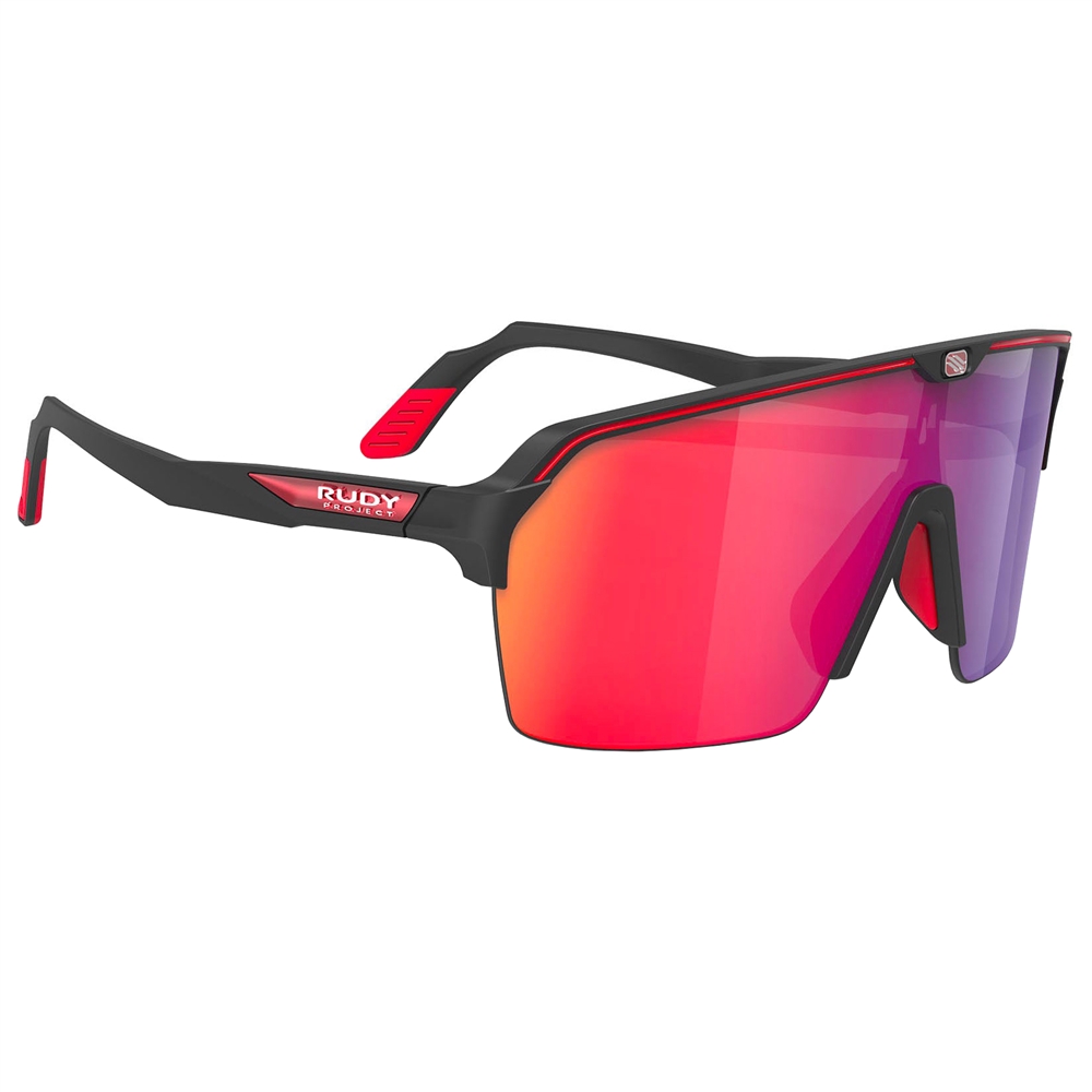 Spinshield Air RP Optics Sunglasses - Black Matte/Multilaser Red