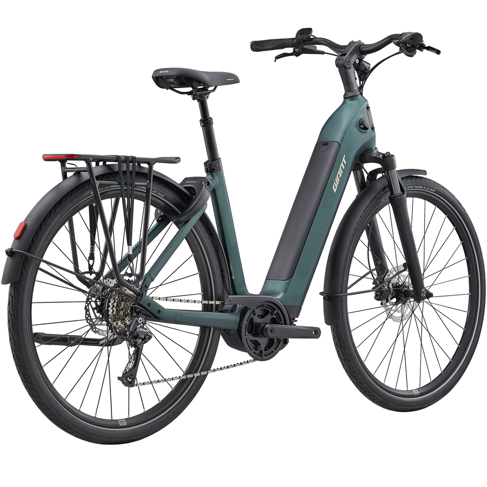 NewTour E+ 3 Low Step-Thru Electric Hybrid Bike - Kelp Forest (2027)