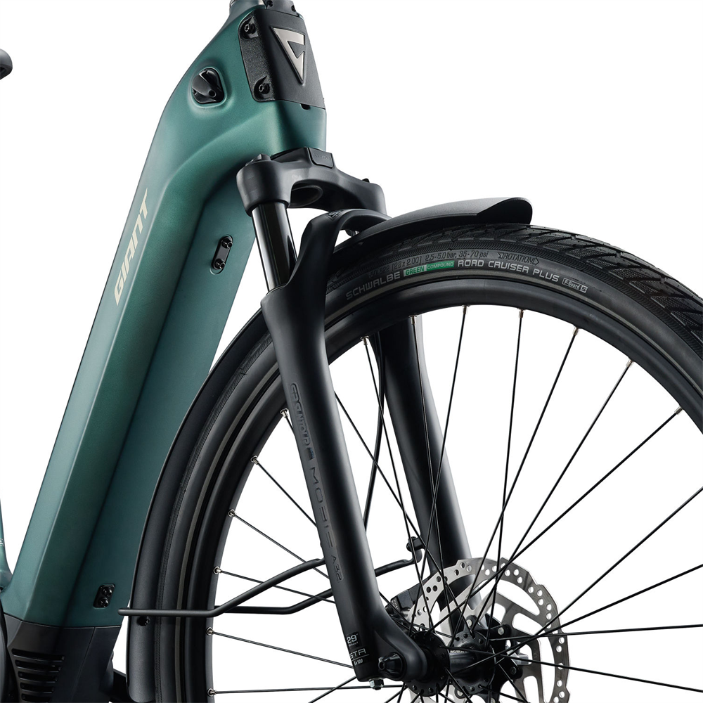 NewTour E+ 3 Low Step-Thru Electric Hybrid Bike - Kelp Forest (2027)
