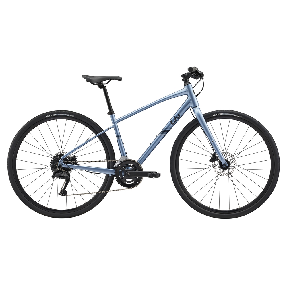 Alight 2 Disc Ladies Hybrid Bike - Frost Silver (2025)
