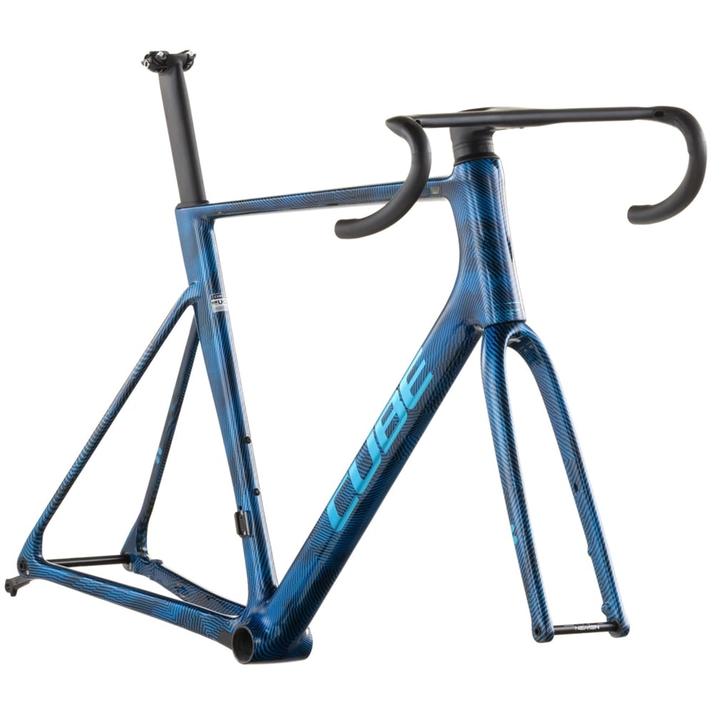 Litening Air C:68X Road Frameset - Liquid Blue Grid/Chrome (2026)
