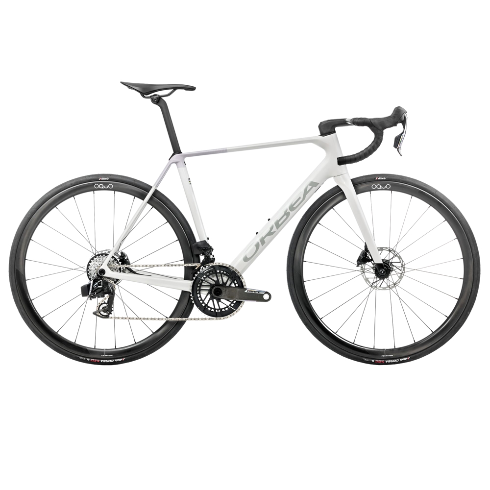 Orca M21eTEAM Road Bike - Iris White/Lilac (2026)
