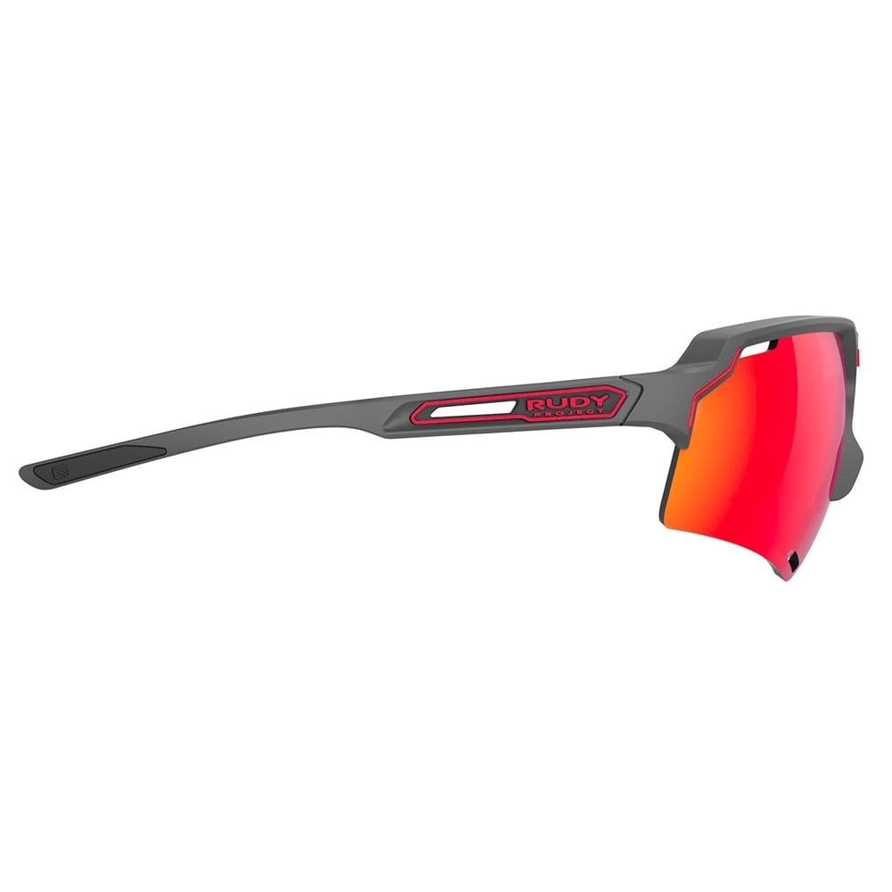 Deltabeat RP Optics Sunglasses - Charcoal Matte/Multilaser Red