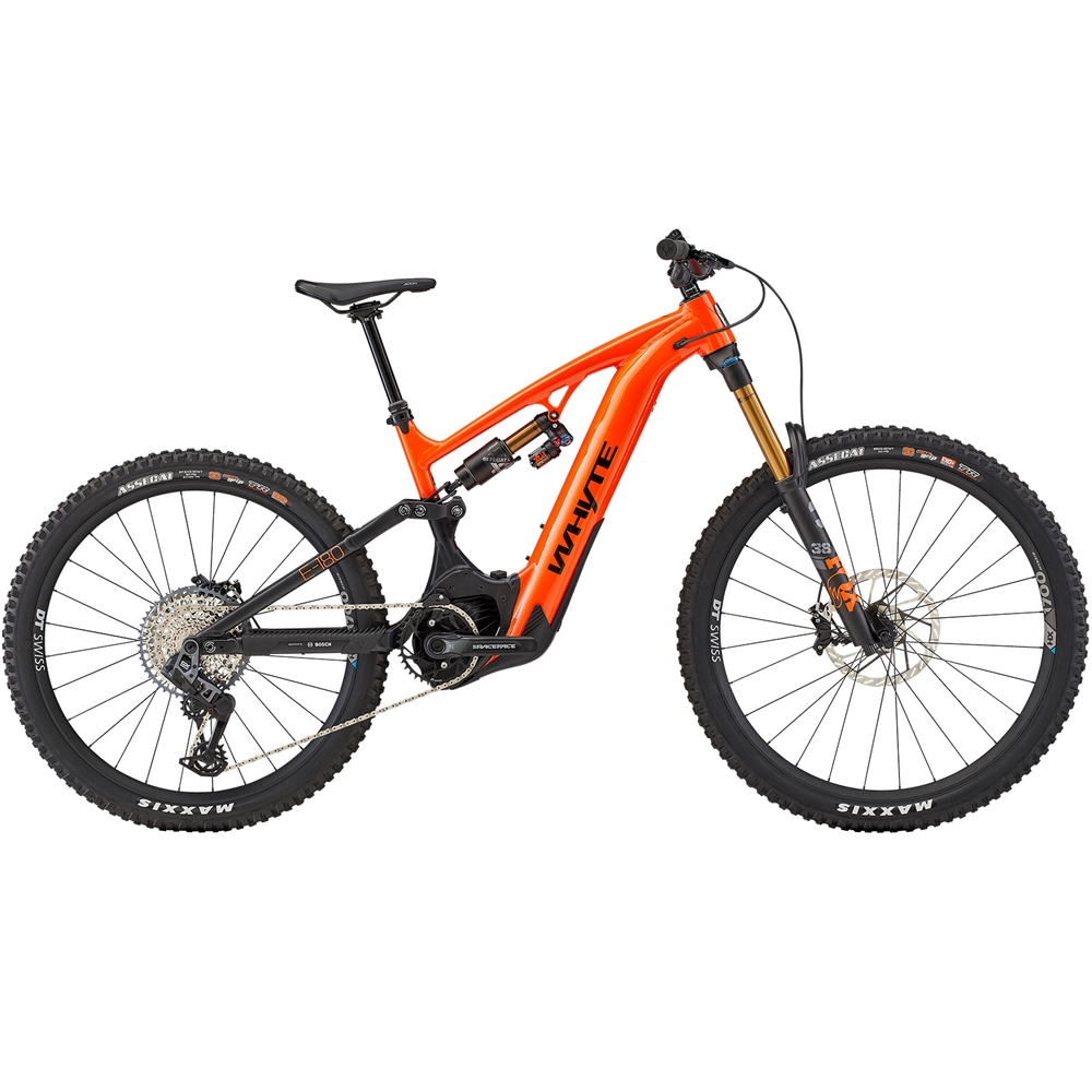 E-180 RSX Electric Full Suspension Mountain Bike - Gloss Orange (2025)