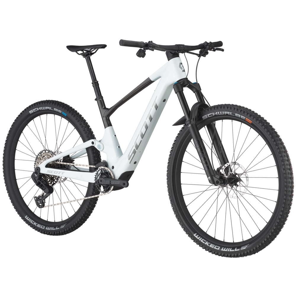Lumen 905 Electric Full Suspension Mountain Bike - Cumulus White/Carbon Black (2025)