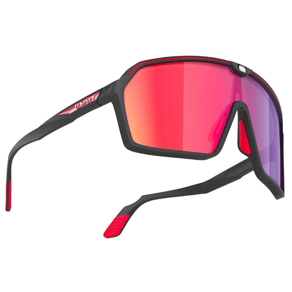 Spinshield RP Optics Sunglasses - Black Matte/Multilaser Red