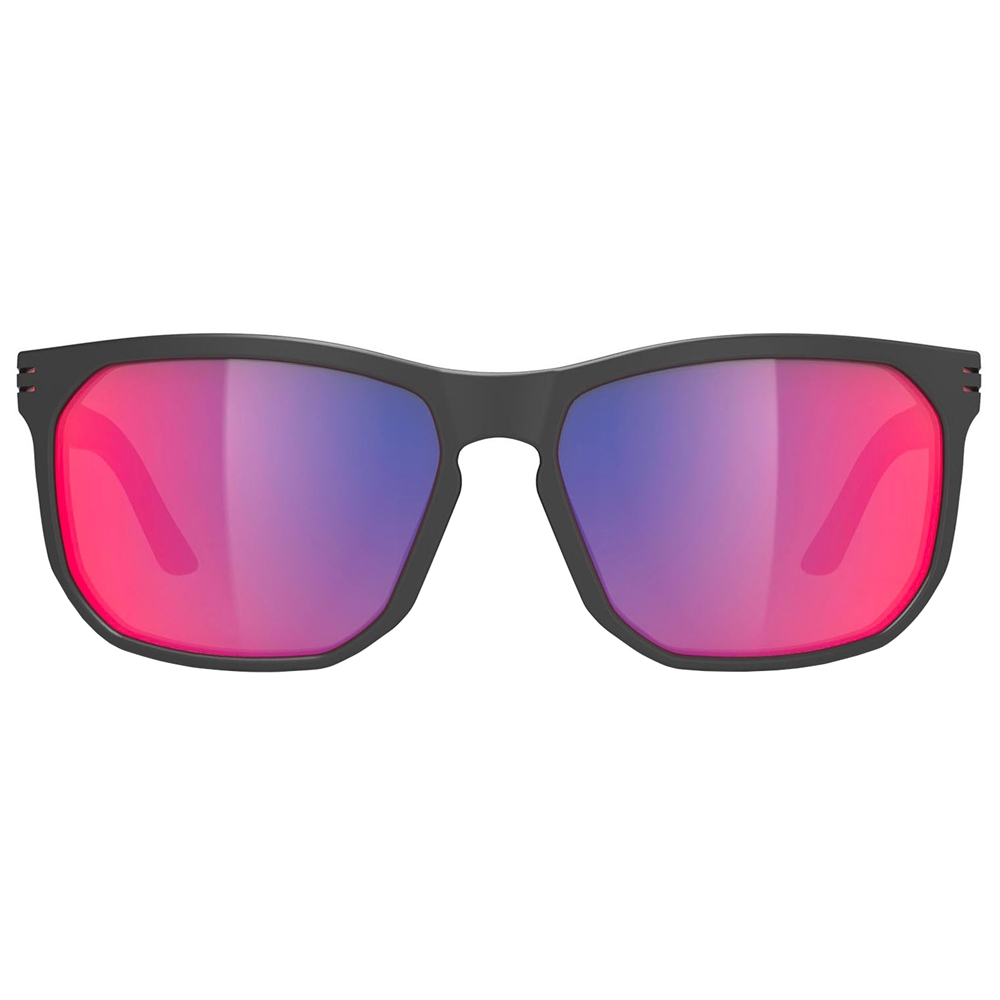Soundrise Polar 3FX Sunglasses - Black Matte/Multilaser Red