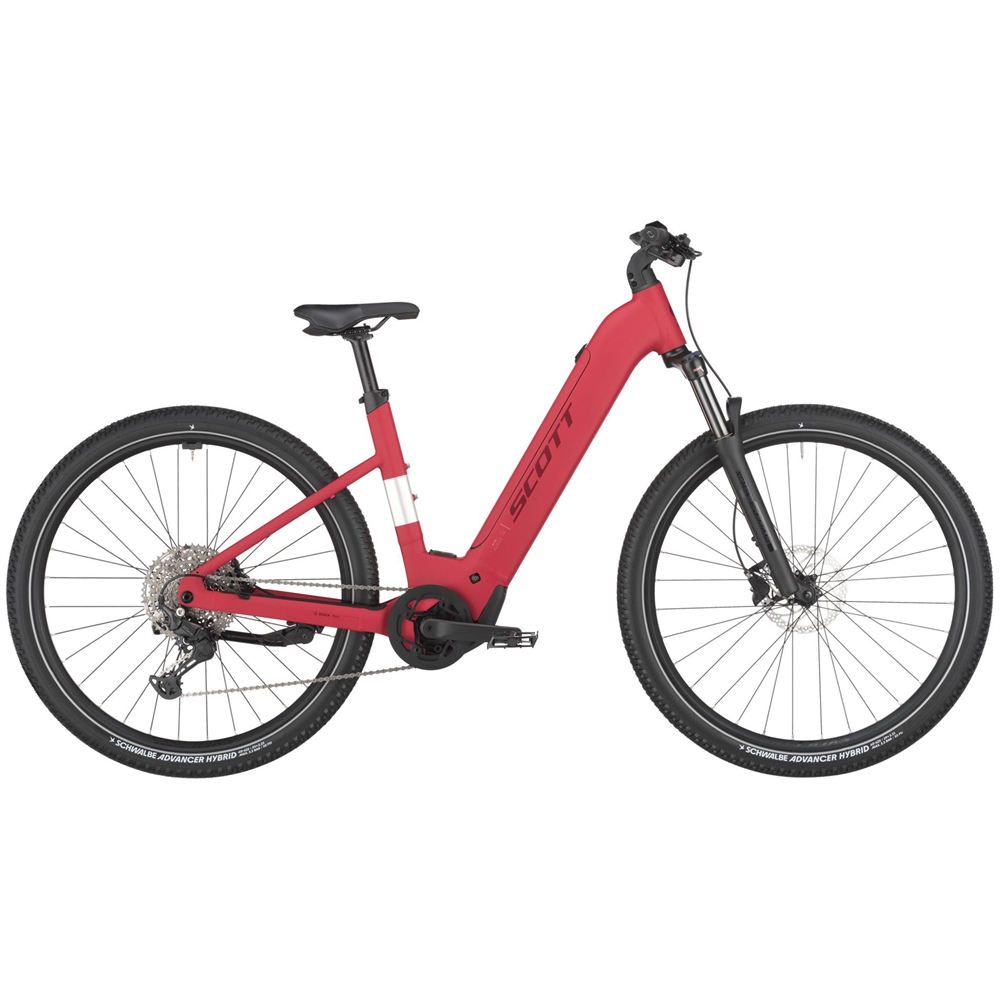 Axis 30 Wave Electric Hybrid Bike - Raspberry Red (2025)