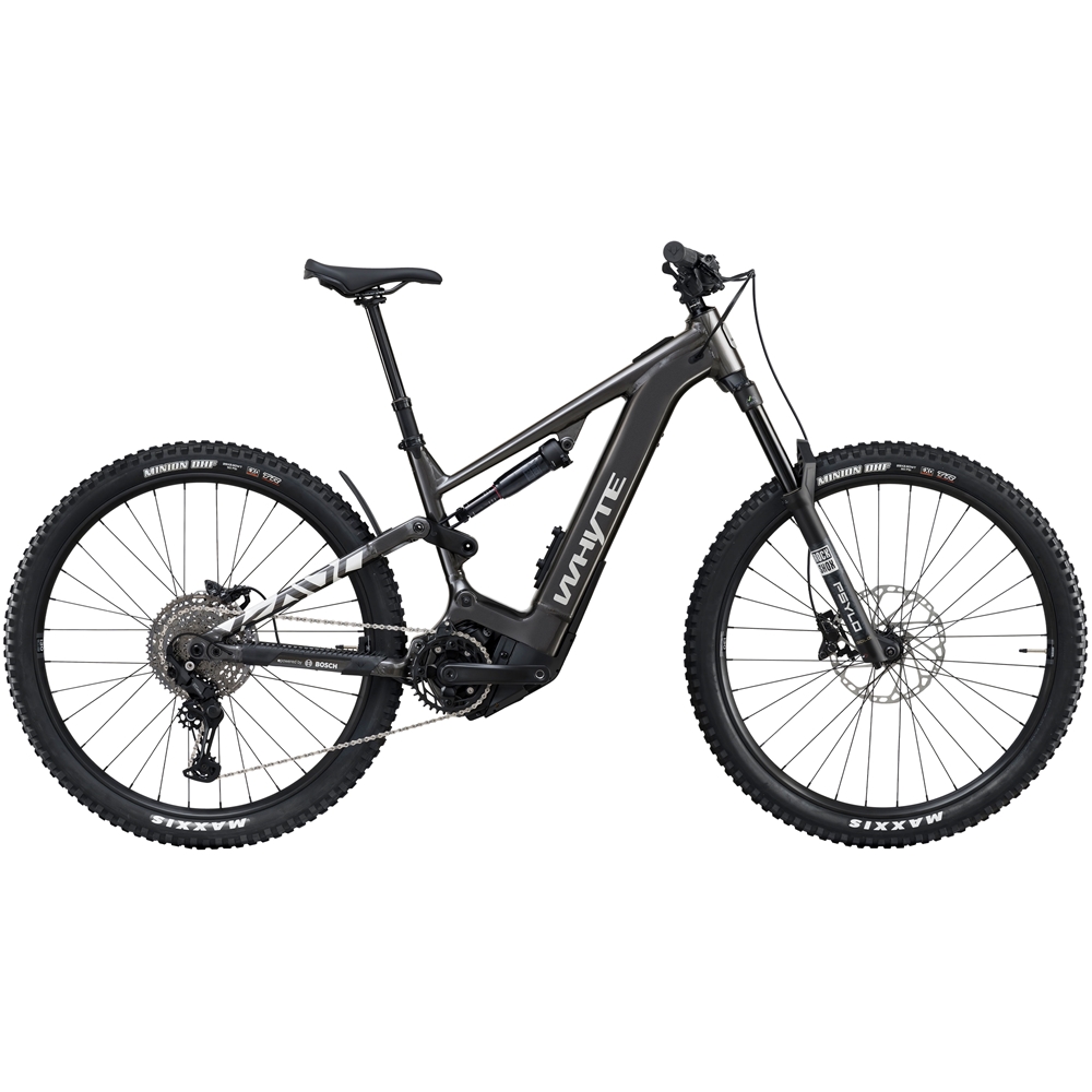 Kado S Electric Full Suspension Mountain Bike - Gloss Dark Silver (2025)