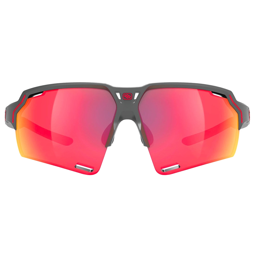 Deltabeat RP Optics Sunglasses - Charcoal Matte/Multilaser Red