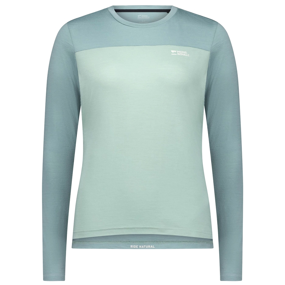 Ladies Diversion Merino Long Sleeve Jersey - Dew / Desert Sage (2025)