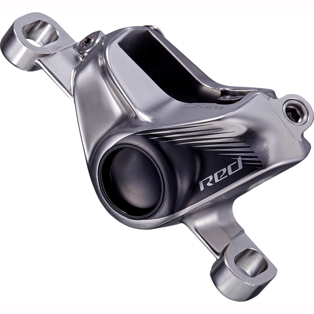 Red eTap HRD Post Mount Disc Brake Caliper Assembly