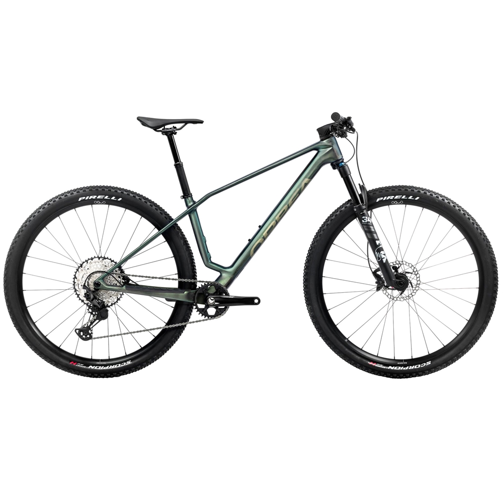 Alma M20 Hardtail Mountain Bike - Seaweed Carbon View (2025)