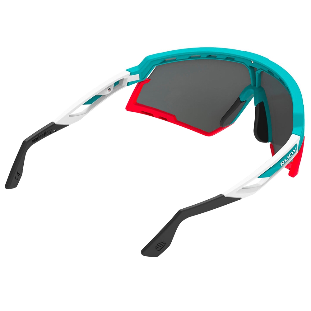 Defender RP Optics Sunglasses - Emerald-White Matte/Multilaser Red