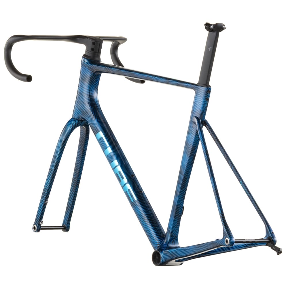 Litening Air C:68X Road Frameset - Liquid Blue Grid/Chrome (2026)