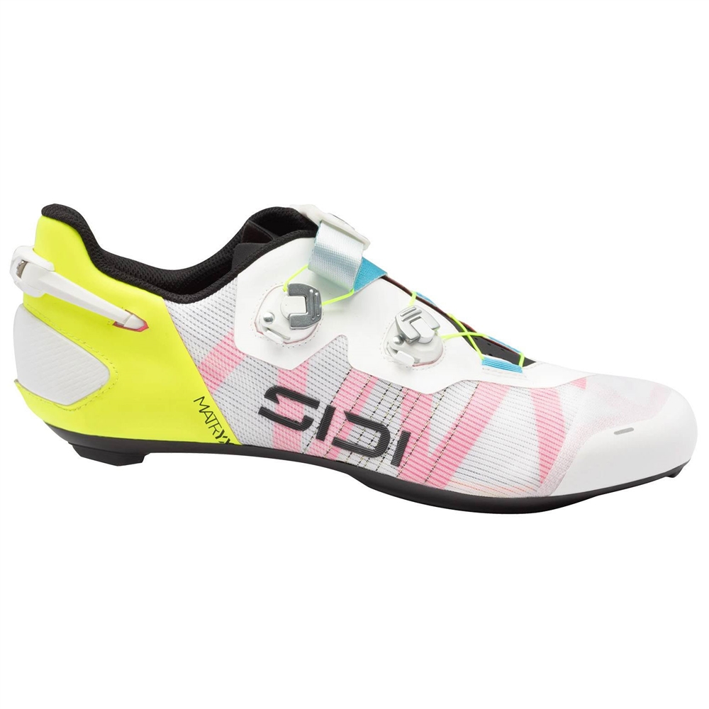Sidi Wire 3 Road Shoes - Fluo Colours White/Yellow Fluo (2026