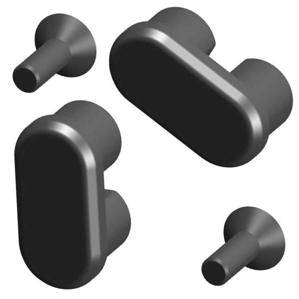 Wheel Axle Plug Kit For Kimu With Rigid Fork