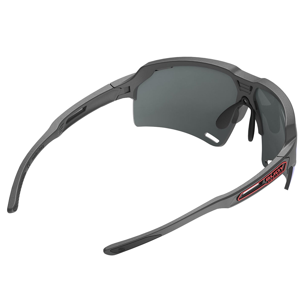 Deltabeat RP Optics Sunglasses - Charcoal Matte/Multilaser Red