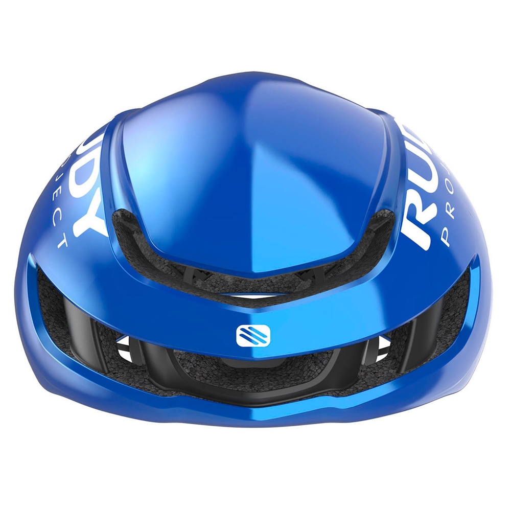 Nytron Road Helmet - Shiny Blue Metal/Matte Black