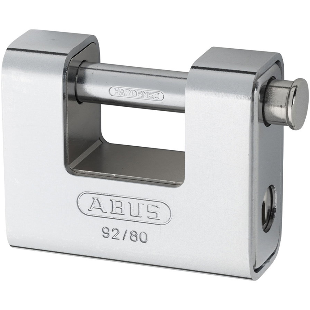 92/80 Steel Shutter Monoblock Padlock
