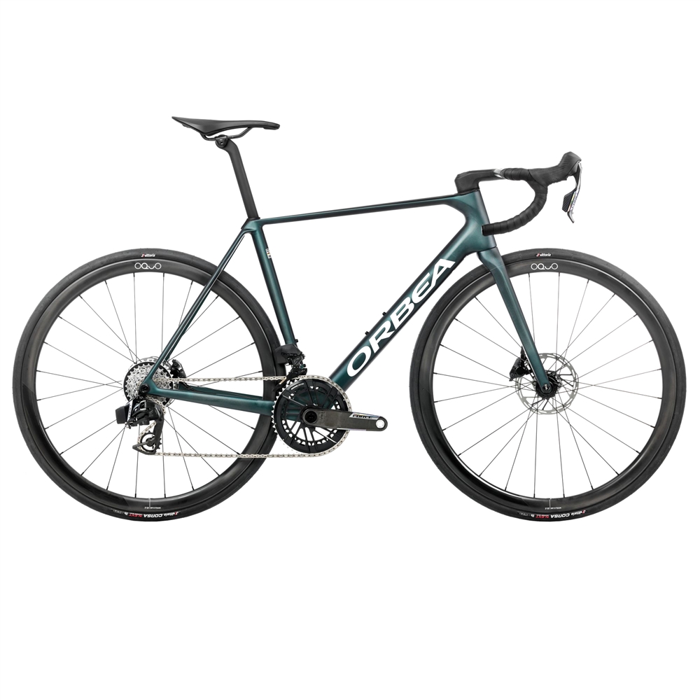 Orca M21eTEAM Road Bike - Escape Green/Carbon View Matt (2026)