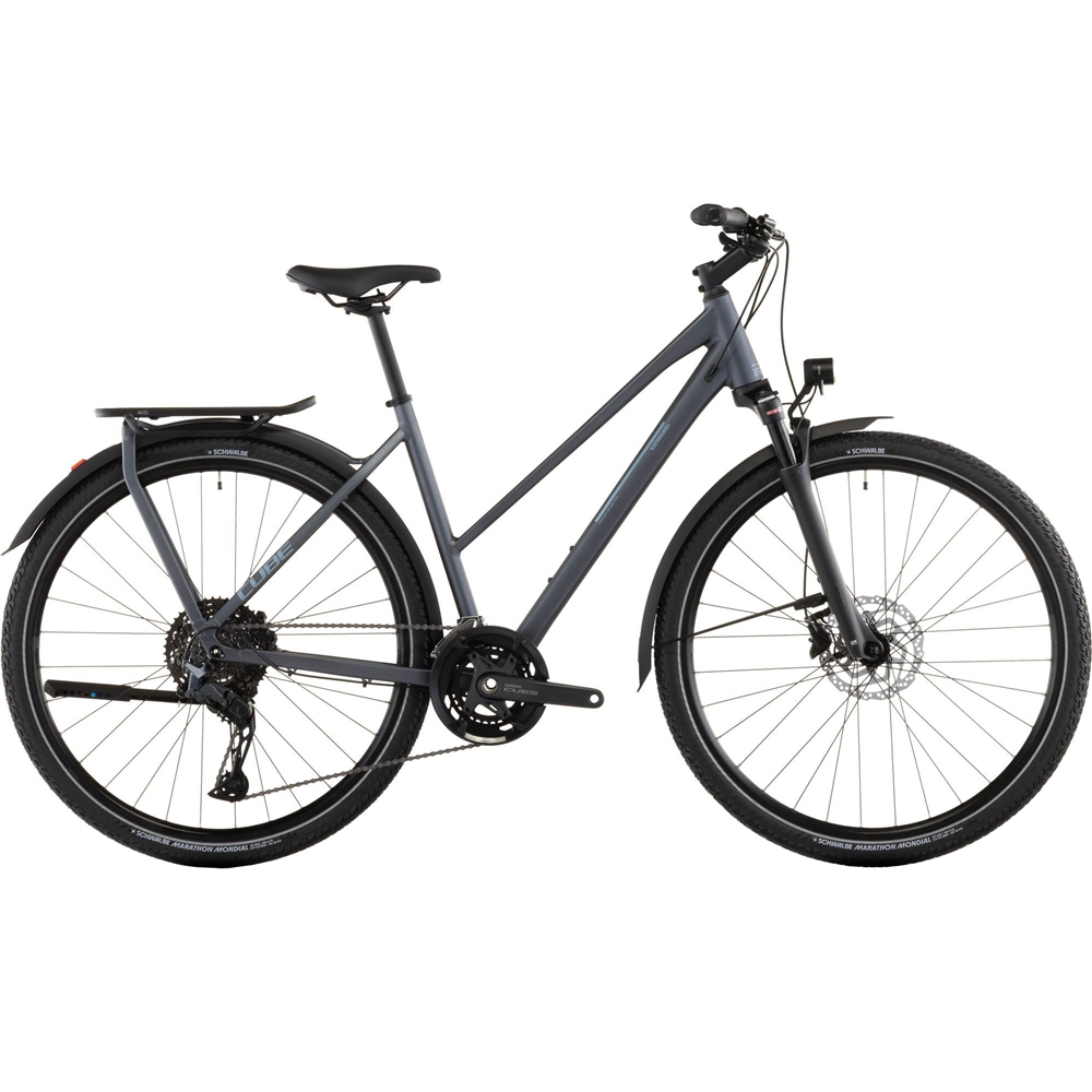 Kathmandu EXC Trapeze Hybrid Bike - Metallic Grey/Chrome (2026)