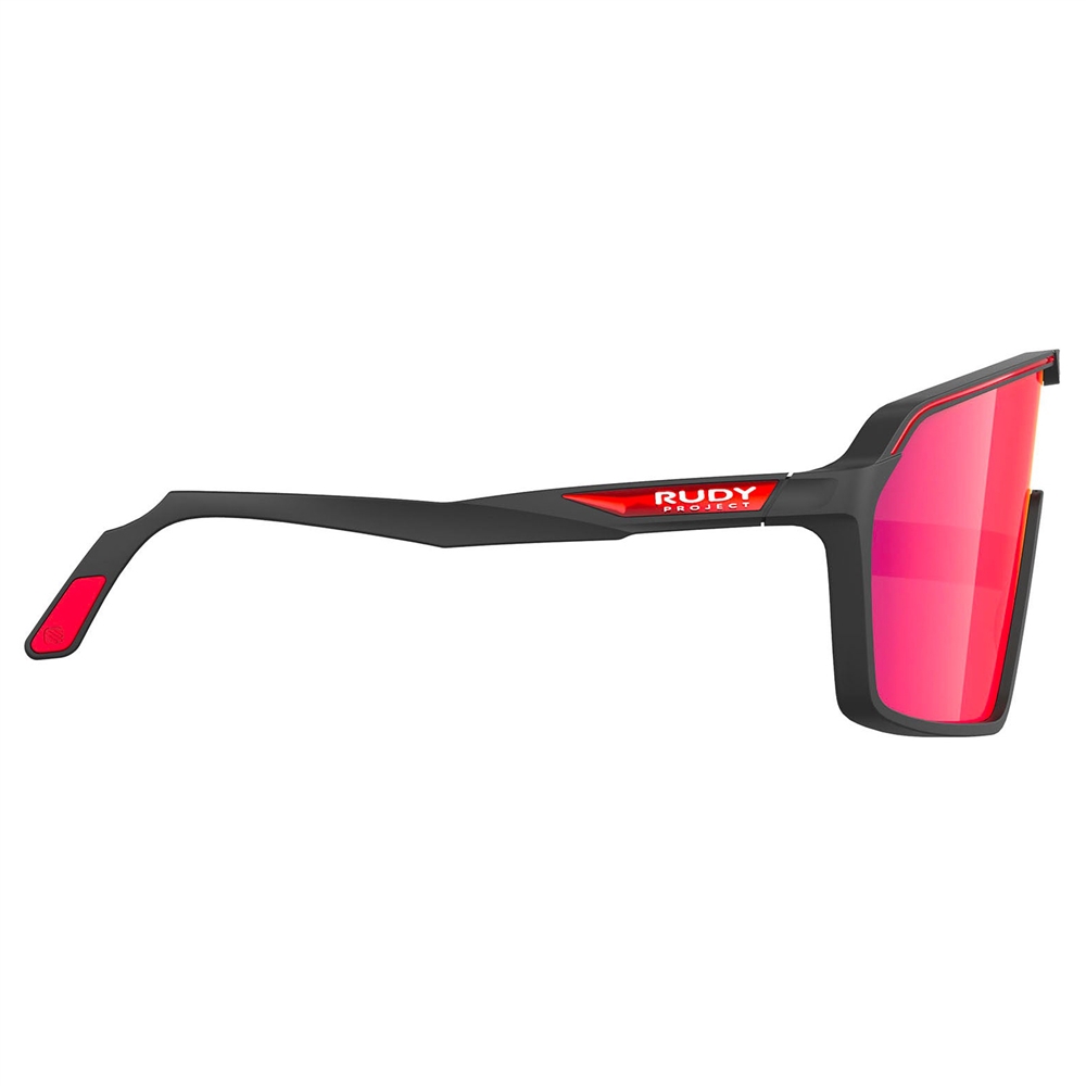 Spinshield RP Optics Sunglasses - Black Matte/Multilaser Red
