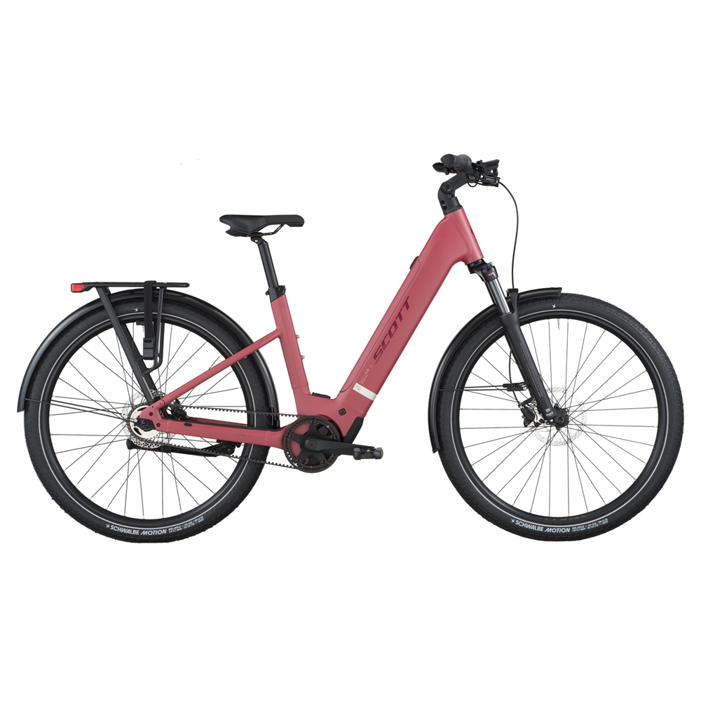 Sub Tour 10 Wave Electric Hybrid Bike - Magenta Red (2026)