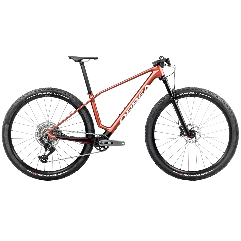 Alma M-Pro Hardtail Mountain Bike - Mars Red/Metallic Burgundy Red (2025)
