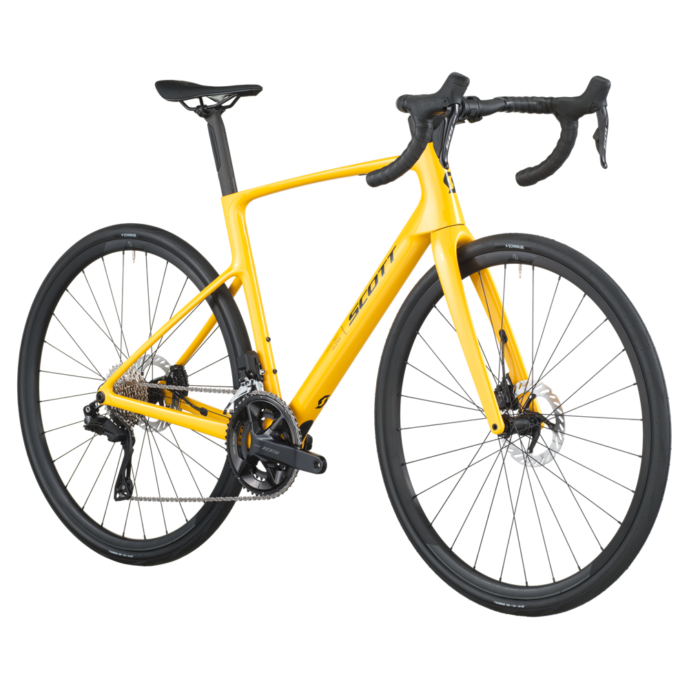 Addict 40 Road Bike - Vivid Yellow (2026)