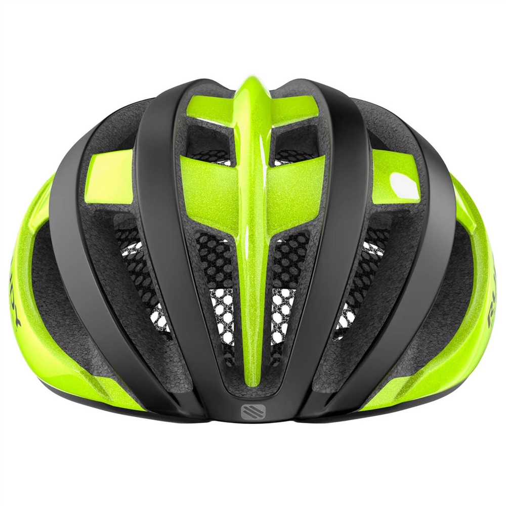 Venger Road Helmet - Reflective Matte/Shiny Yellow