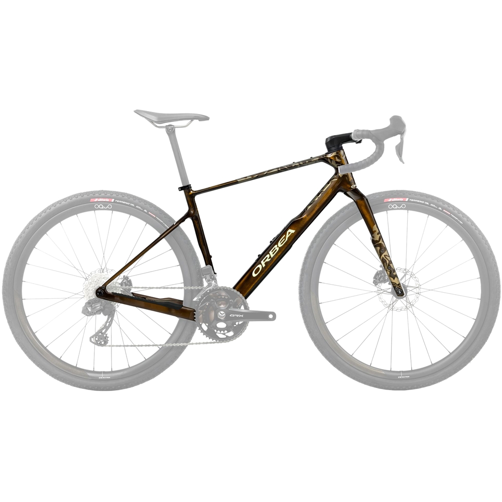 Terra OMR Gravel Bike Frameset - Caramel Carbon View (2026)