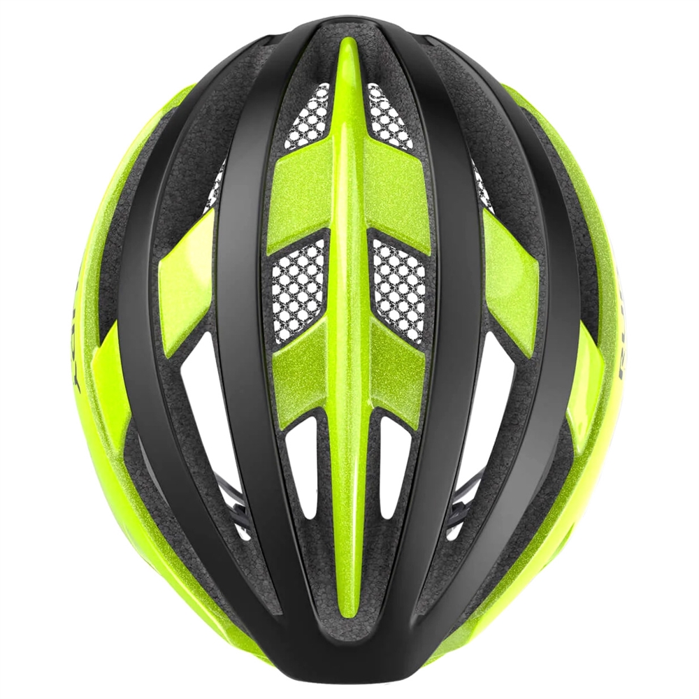 Venger Road Helmet - Reflective Matte/Shiny Yellow
