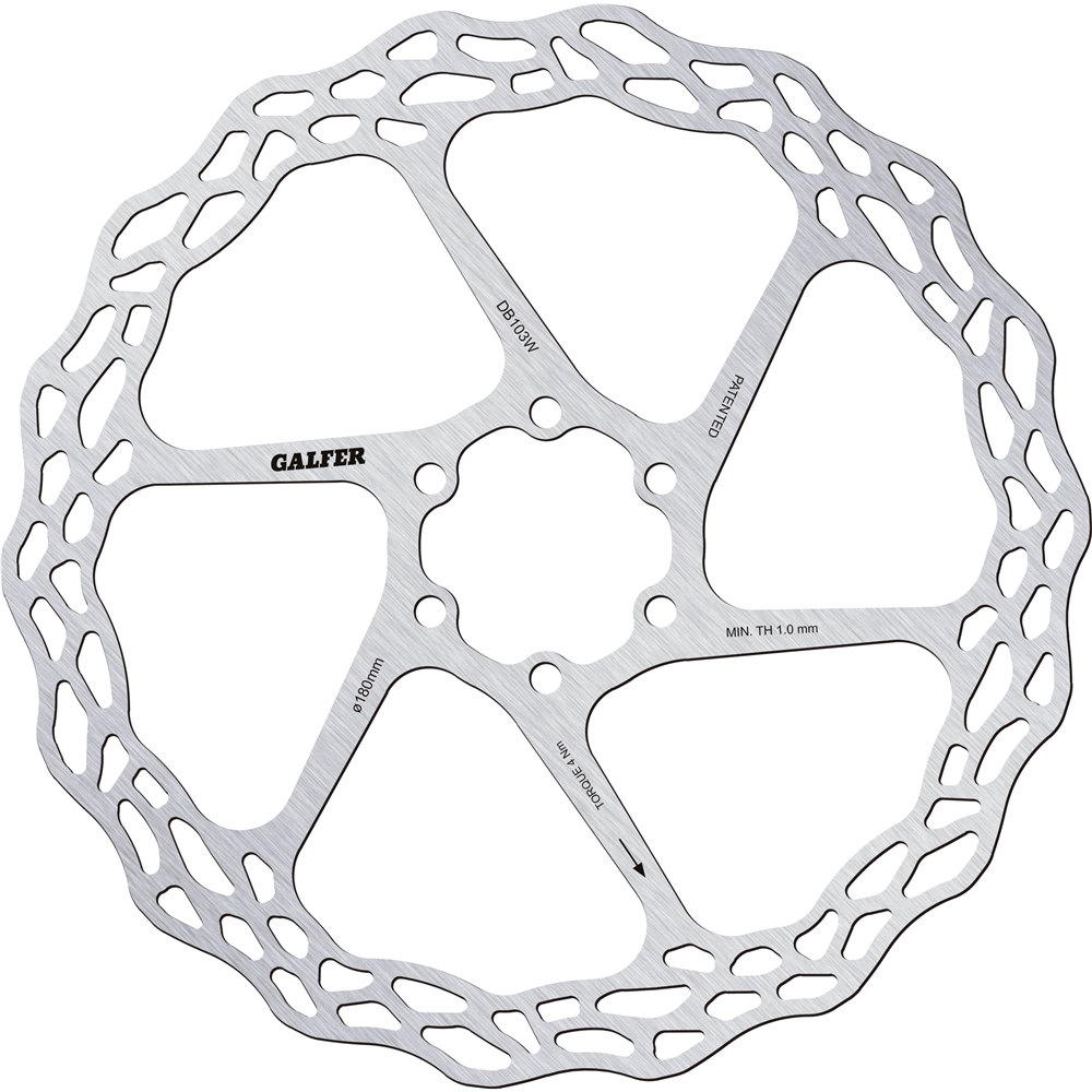 Wave Road Bike 6 Bolt Disc Brake Rotor