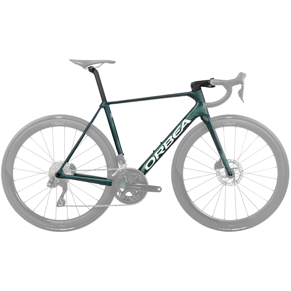 Orca OMX Road Bike Frameset - Escape Green/Carbon View Matt (2026)