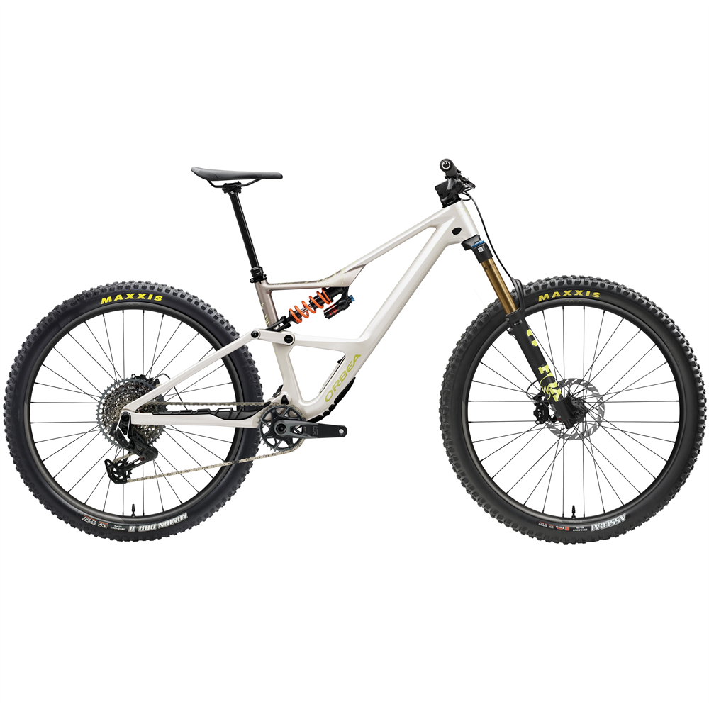 Occam LT M-Team Full Suspension Mountain Bike - Ivory White/Nickel (2027)