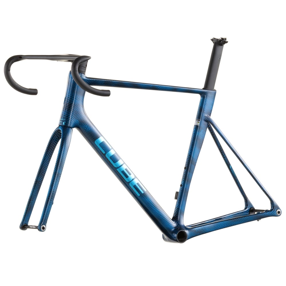 Litening Air C:68X Road Frameset - Liquid Blue Grid/Chrome (2026)