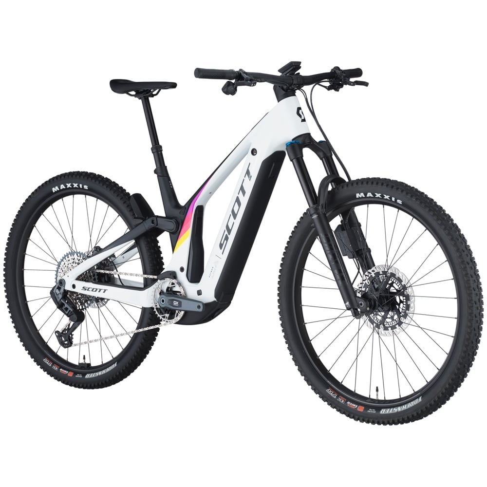 Patron 900 Electric Full Suspension Mountain Bike - Cumulus White/Carbon Black (2025)