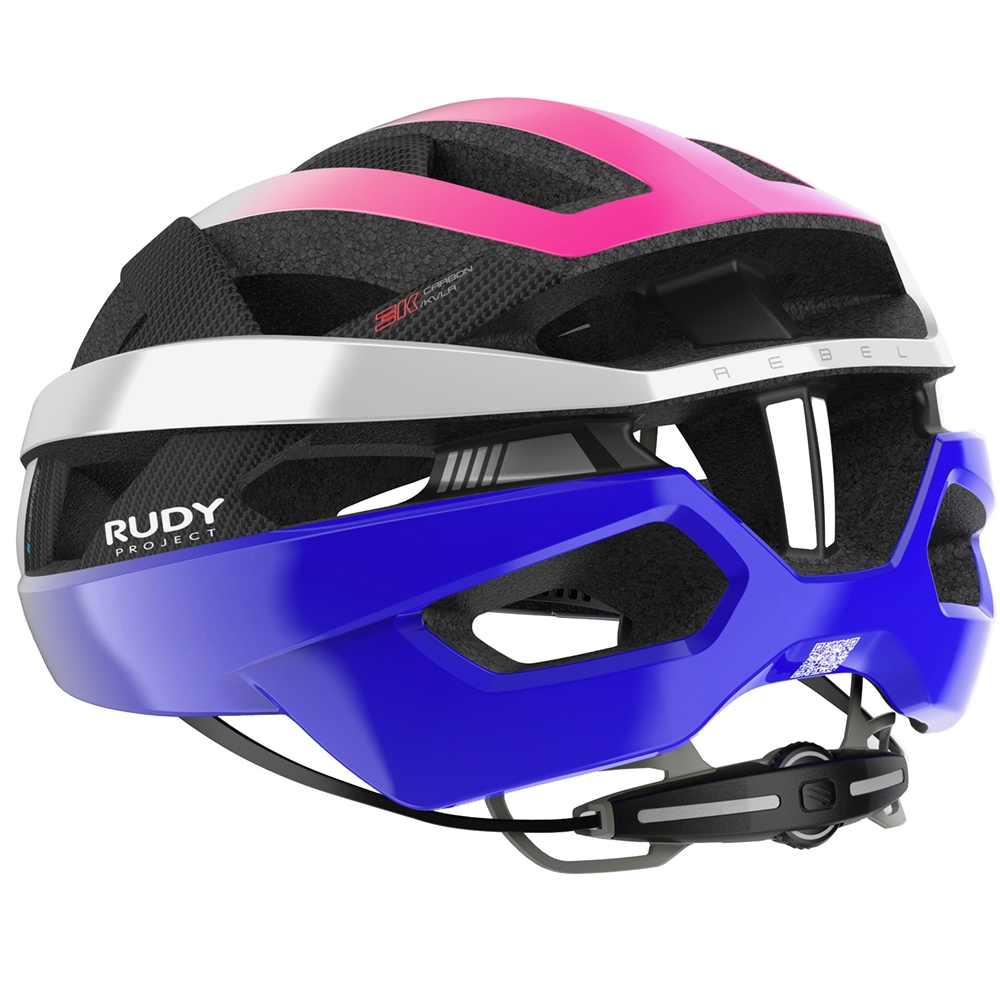 Rebel Road Helmet - Pearl Metal/Pink/Cyber Blue Shiny
