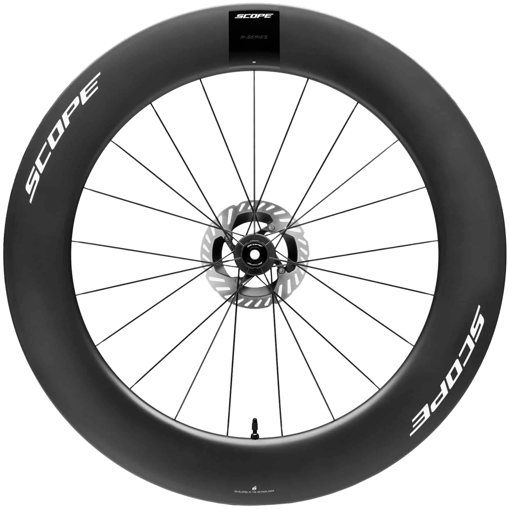 R8.T V2 85mm TT Disc Brake Carbon Front Wheel - White
