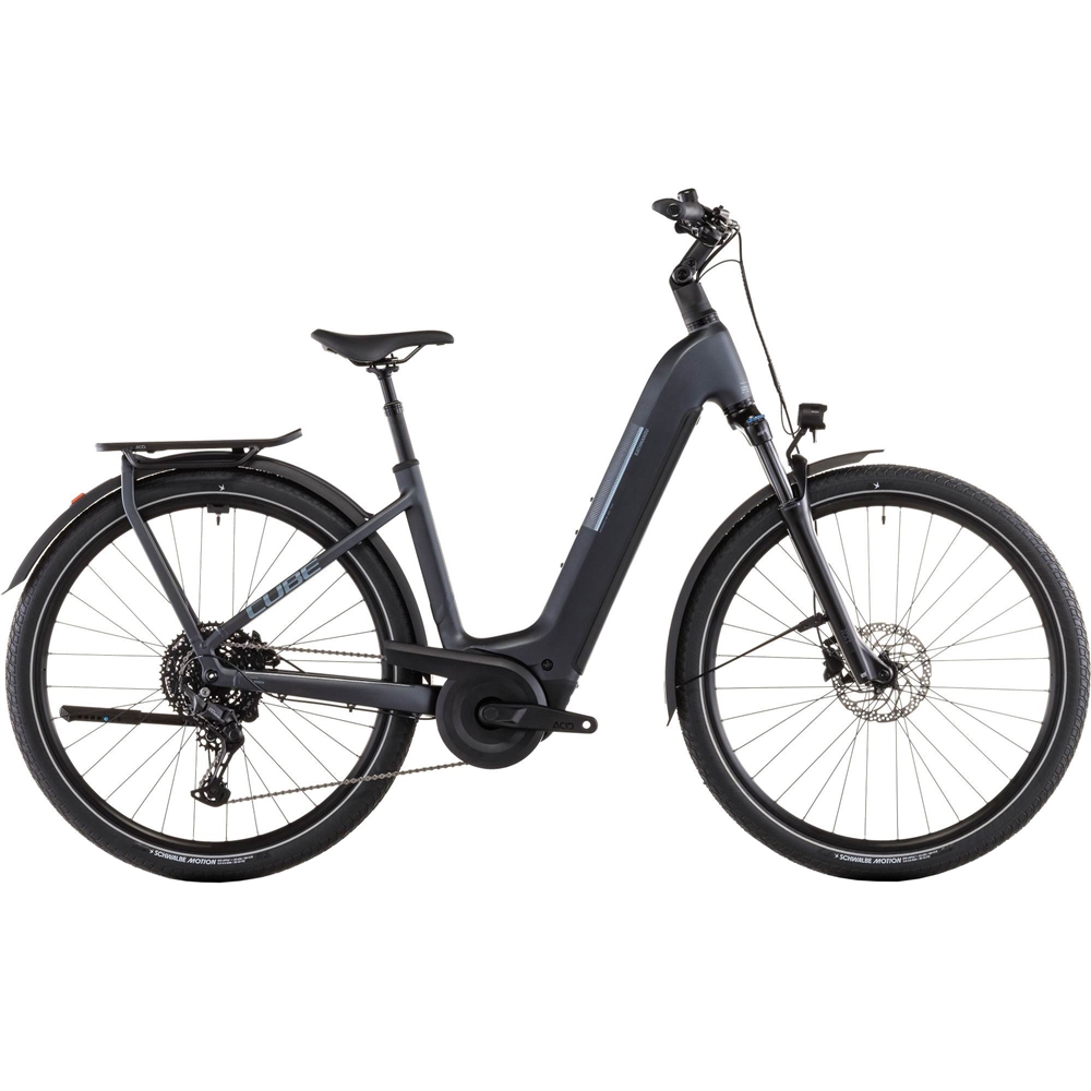 Kathmandu Hybrid One 800 Easy Entry Electric Hybrid Bike - Metallic Grey/Grey (2026)