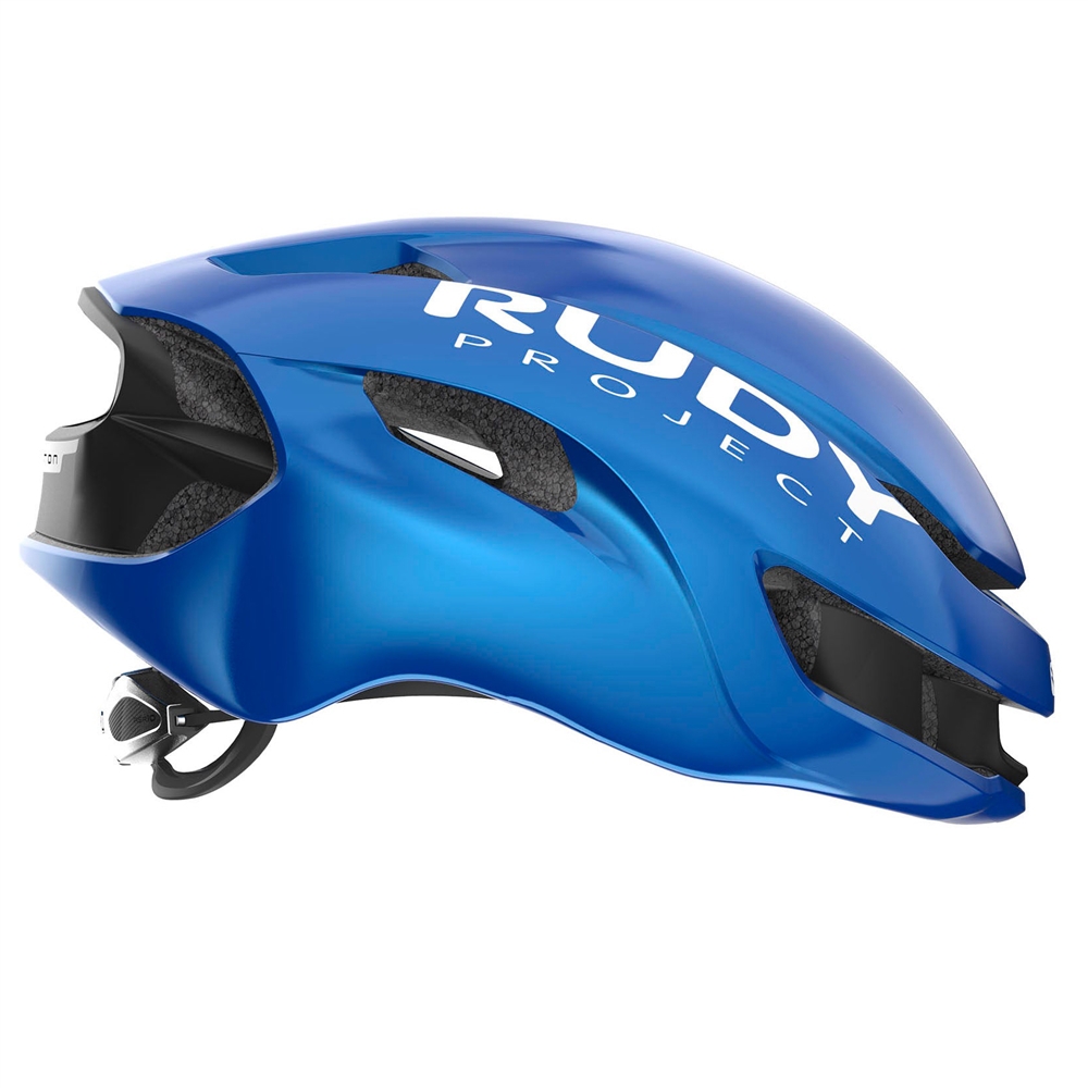 Nytron Road Helmet - Shiny Blue Metal/Matte Black
