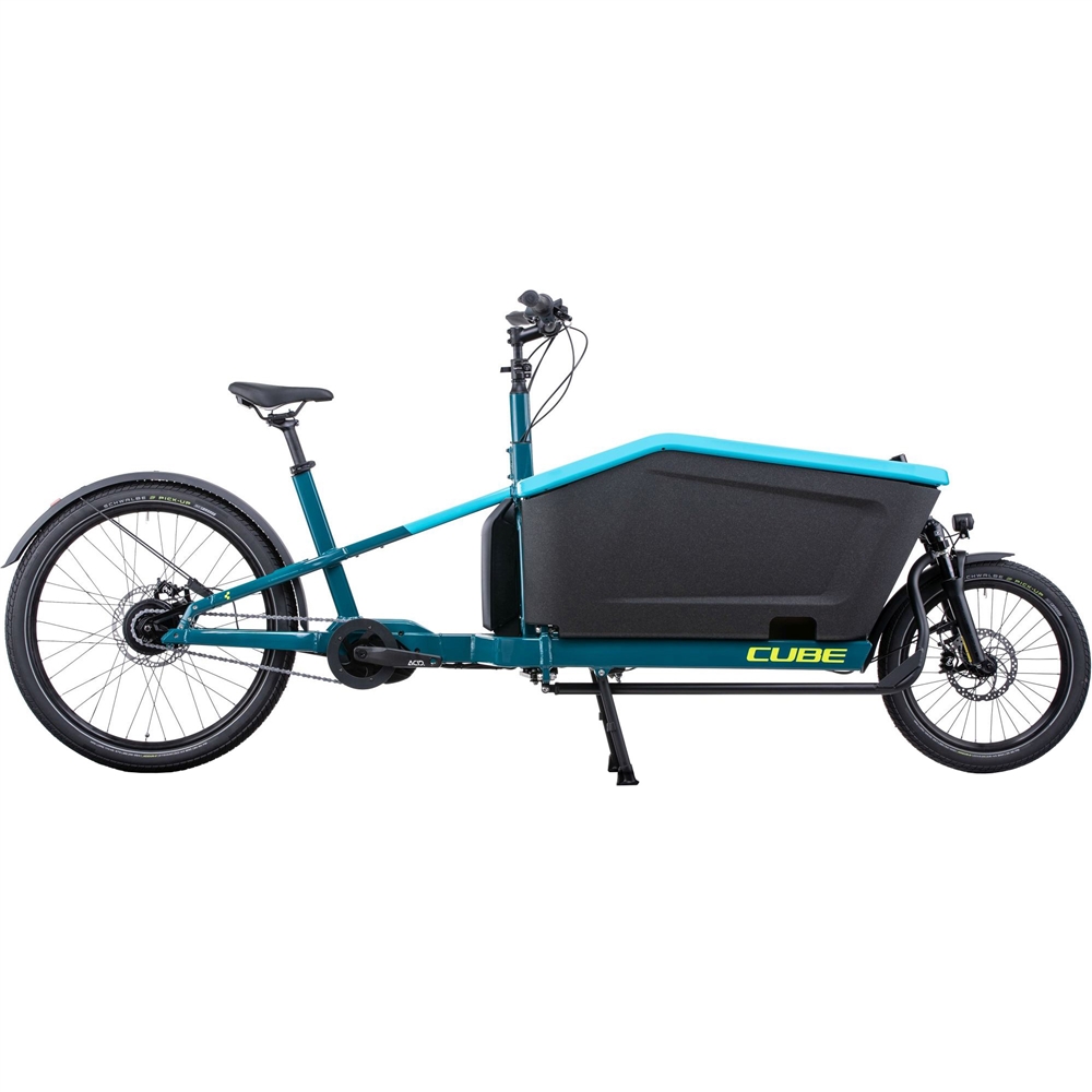 Cargo Hybrid 500 Electric Urban Bike - Blue/Lime (2026)